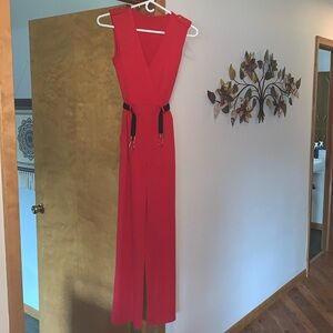 Red jumpsuit